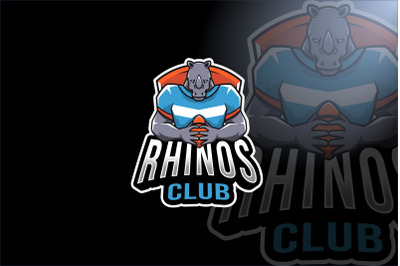 Rhinos Club Sport Logo Template