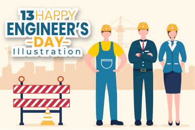 13 Happy Engineers Day Illustration