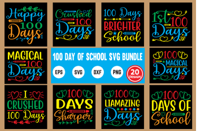 100 day of school svg bundle