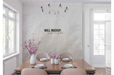 Wall mockup&2C; Wallpaper mockup