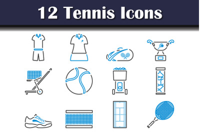 Tennis Icon Set