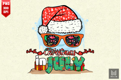 Christmas in July Santa Hat Sunglasses