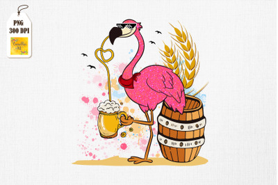 Flamingo Drinks Beer