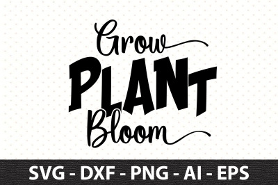 Grow plant bloom svg