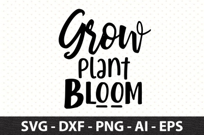 Grow plant bloom svg