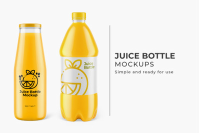 Juice Bottle Mockups