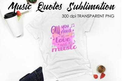 Music Quotes Sublimation | Funny T Shirt Designs | Music PNG