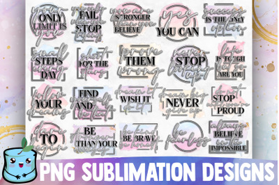 Motivational Sublimation Bundle | Inspirational Designs