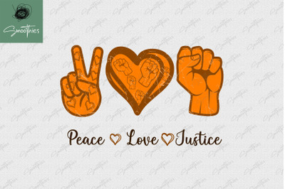 Peace Love Justice End Gun Violence PNG