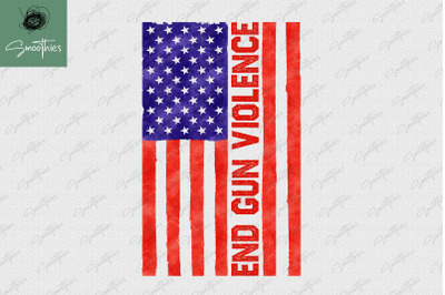 American Flag End Gun Violence