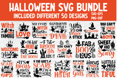Halloween SVG Bundle 50 Design Vol.01
