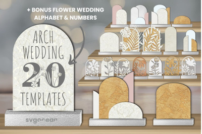 Wedding Arch Templates SVG Bundle