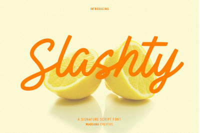 Slashty Handwritten Script Signature Font