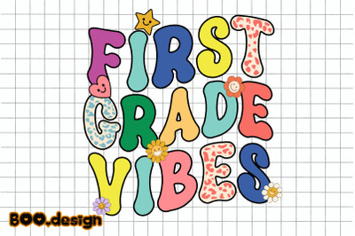Retro First Grade Vibes Graphics