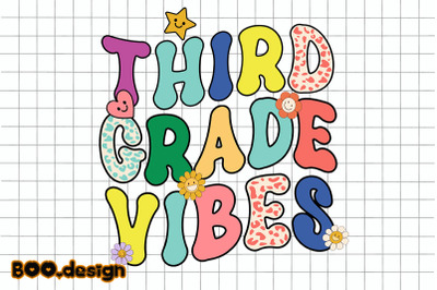 Retro Third Grade Vibes Graphics