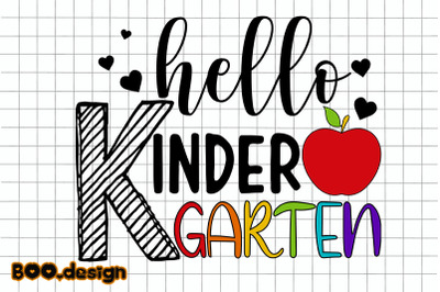 Hello Kindergarten Graphics Design