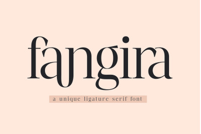 fangira Typeface