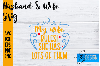 Husband and Wife SVG | Husband Quotes SVG | Wife Quotes Designs