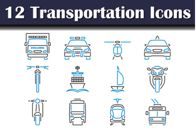 Transportation Icon Set