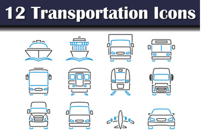 Transportation Icon Set