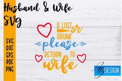 Husband and Wife SVG | Husband Quotes SVG | Wife Quotes Designs