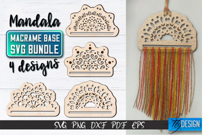 Mandala Macrame base SVG | Macrame Laser Cut SVG | CNC files