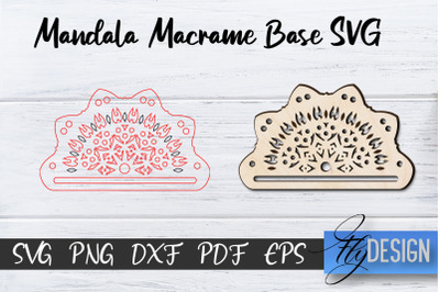 Mandala Macrame base SVG | Macrame Laser Cut SVG | CNC files