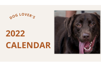 2022 Dog Lover Printable Calendar