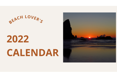 2022 Beach Lover Printable Calendar