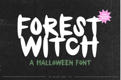 FOREST WITCH Scary Halloween Font