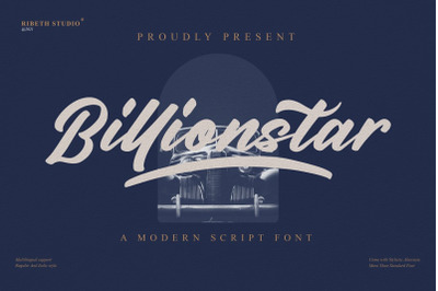 Billionstar - Stylish Modern Script