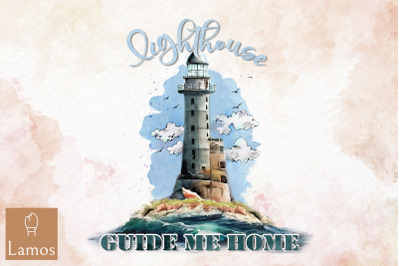 Lighthouse Guide Me Home Ocean Design