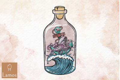 Jar Of Anchor World In Jar Design