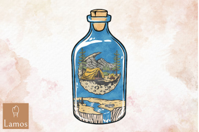 Jar Of Moon Camping World In Jar Design