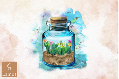 Jar Of Cactus Gardener World In Jar