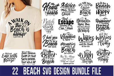 Beach SVG Design Bundle