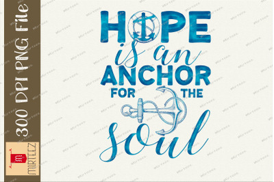 Hope Is An Anchor For The Soul Ocean PNG