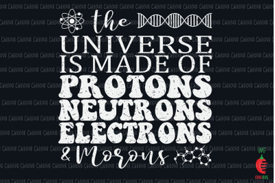 Universe is made of Protons Neutrons...