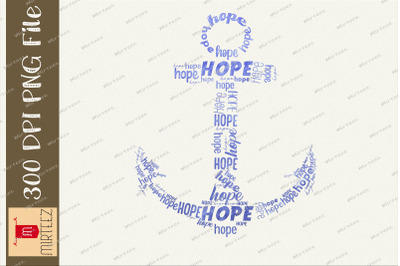 Hope Anchor Ocean Sublimation PNG