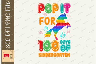 Pop It For 100 Days Of Kindergarten