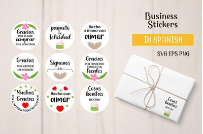 Business Support Stickers in Spanish Espanol