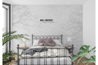 Wall mockup&2C; Wallpaper mockup