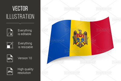 State flag of Moldova