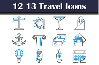 13 Travel Icon Set