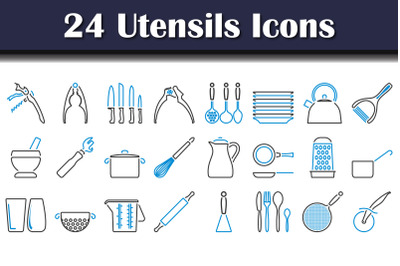 Utensils Icon Set