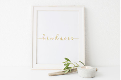 Kindness Wall Print, Kindness Wall Art, Home Wall Decor