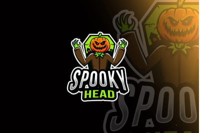 Spooky Head Esport Logo Template