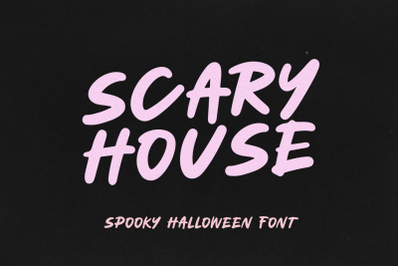 Scary House - Spooky Halloween Font