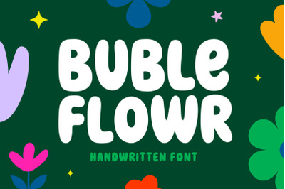Buble Flowr - Retro Groovy Font