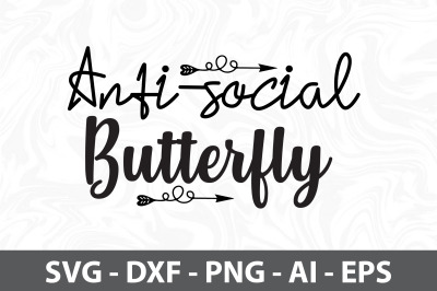 Anti-social Butterfly svg